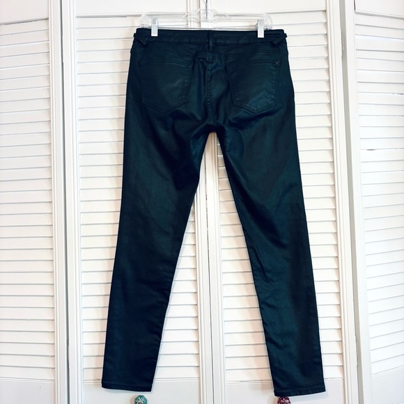 Vigoss Dark Green Coated The Jagger Skinny Jeans Size 29 - Picture 2 of 7